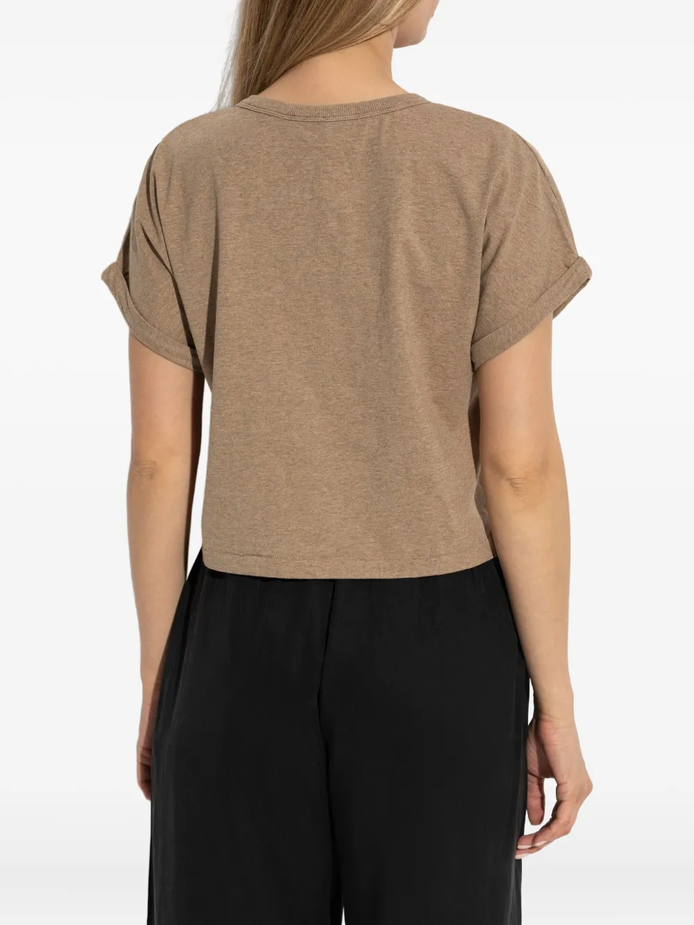 By Malene Birger Hrdalia embroidered-logo T-shirt Beige