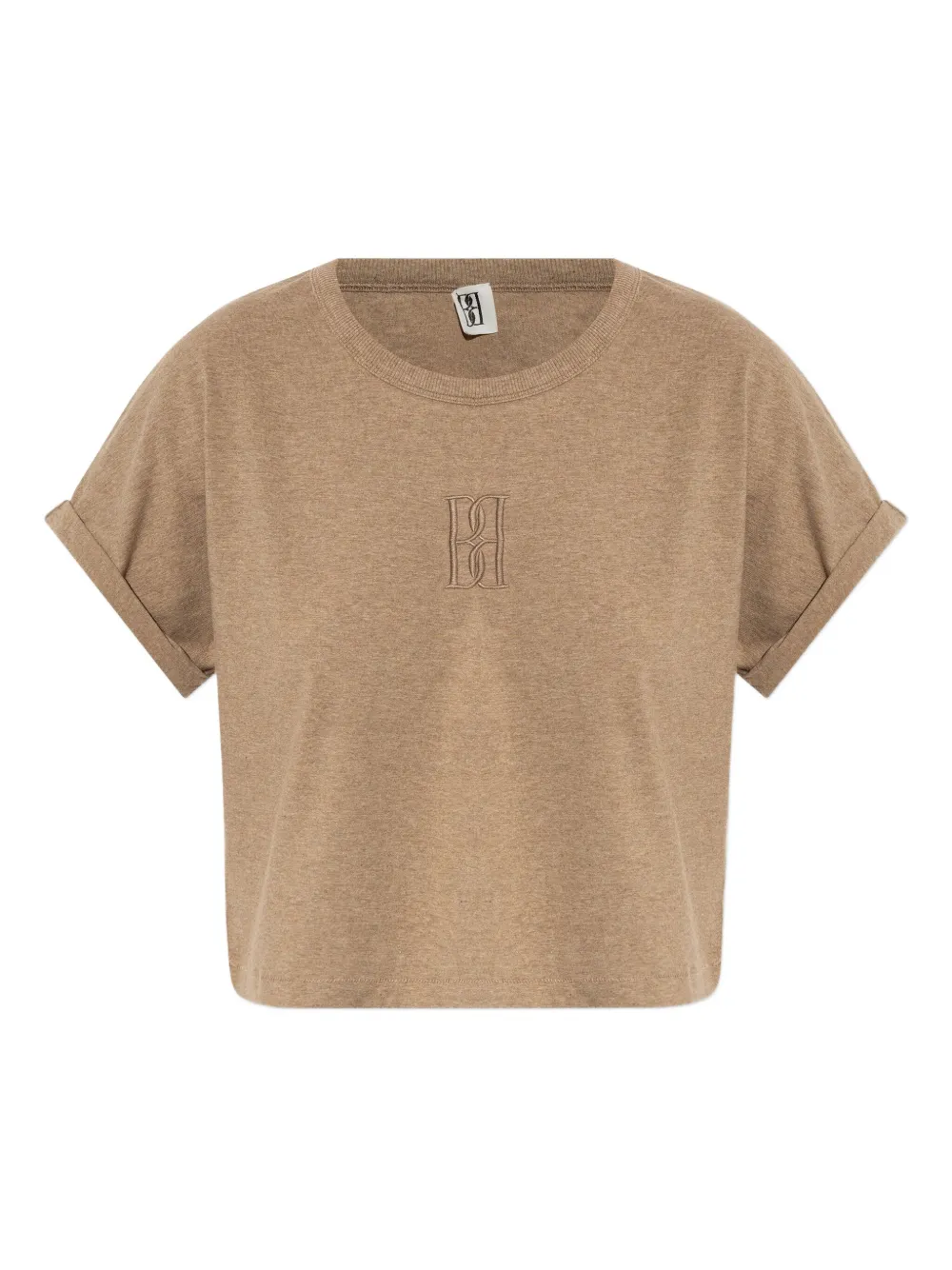 By Malene Birger Hrdalia embroidered-logo T-shirt Beige