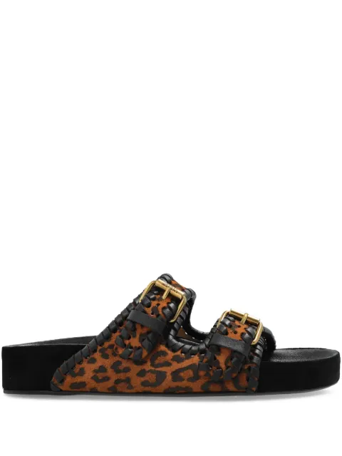 ISABEL MARANT Lennyo leopard-print sandals