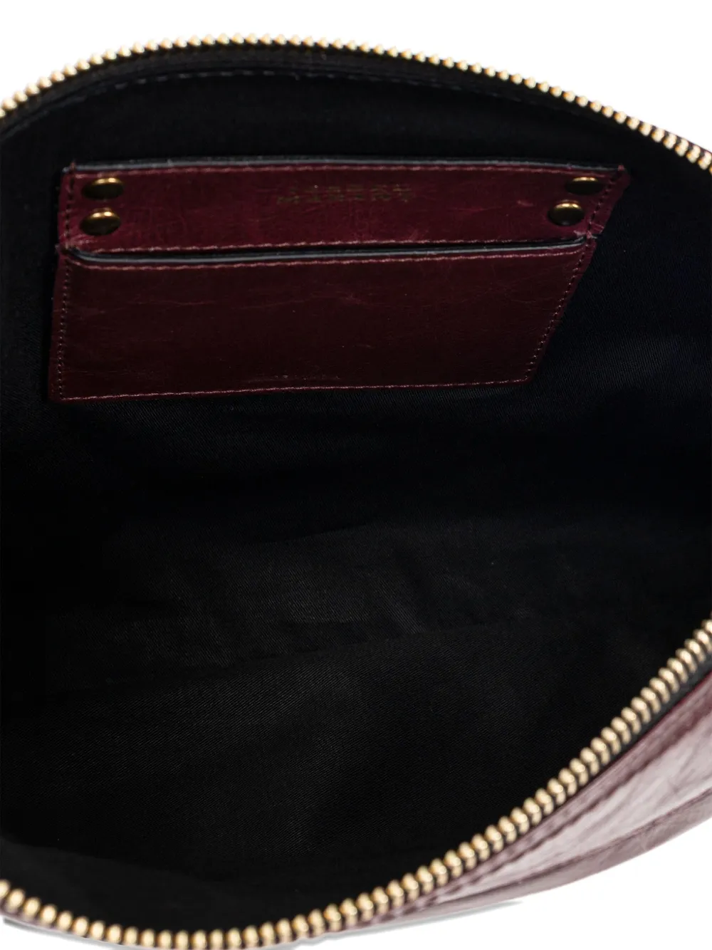 ISABEL MARANT leather logo-strap tote bag Rood