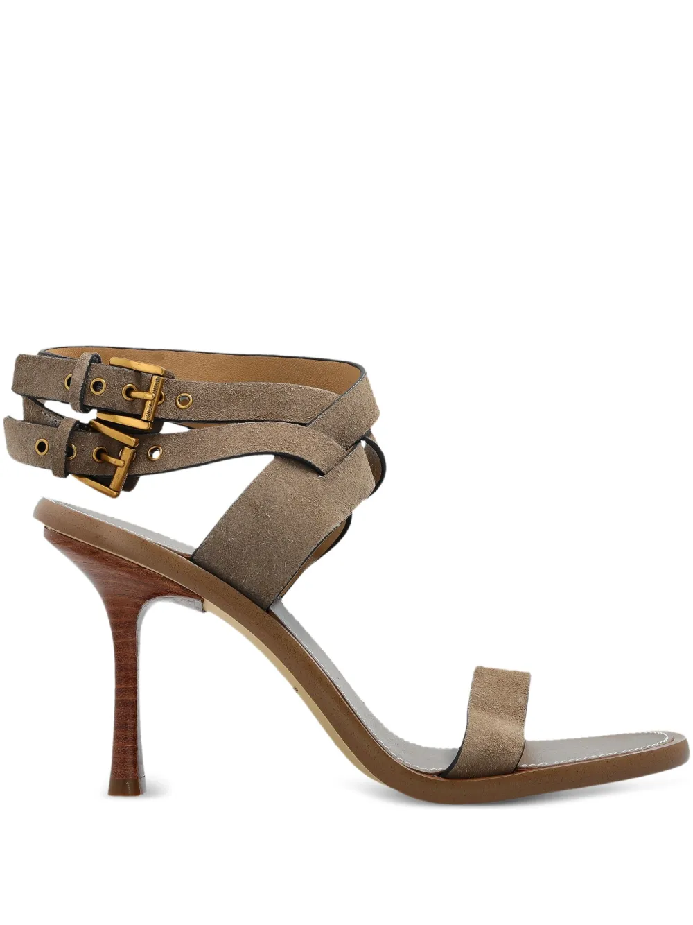 Michael Kors 100mm Irene crossover buckle-fastening pumps Beige