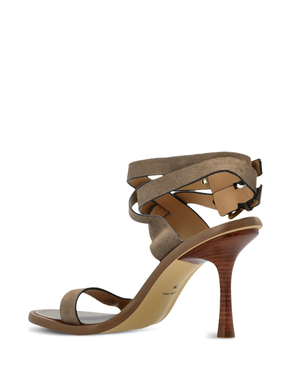 Michael Kors 100mm Irene crossover buckle-fastening pumps Beige