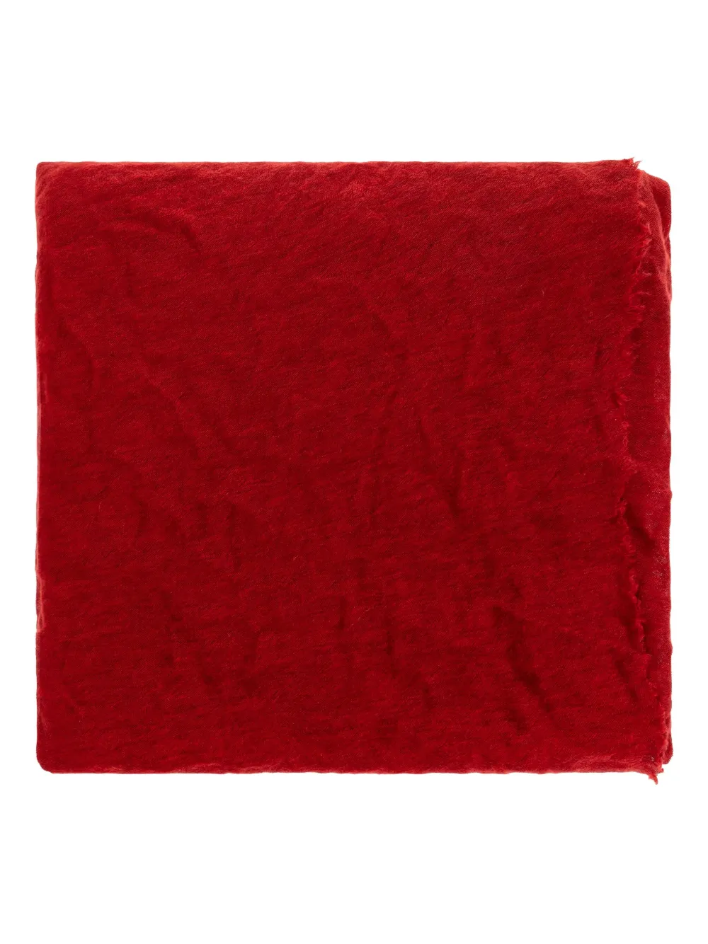 ISABEL MARANT raw-edge cashmere scarf Rood