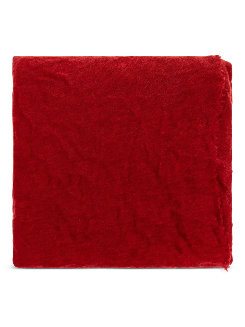 ISABEL MARANT Sjaal met gerafelde afwerking Rood