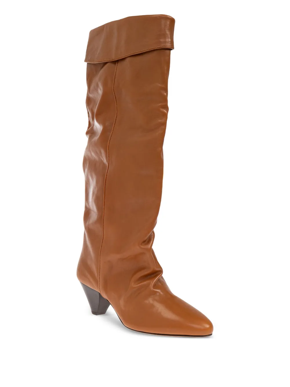 ISABEL MARANT 65mm Elita leather knee-high boots Brown