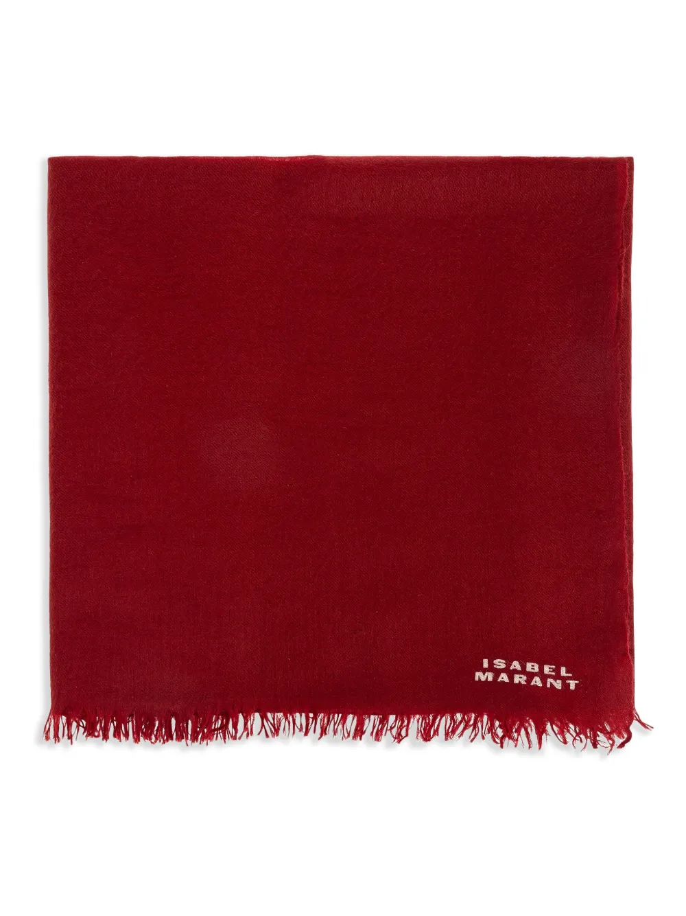 ISABEL MARANT fringed cashmere scarf Rood
