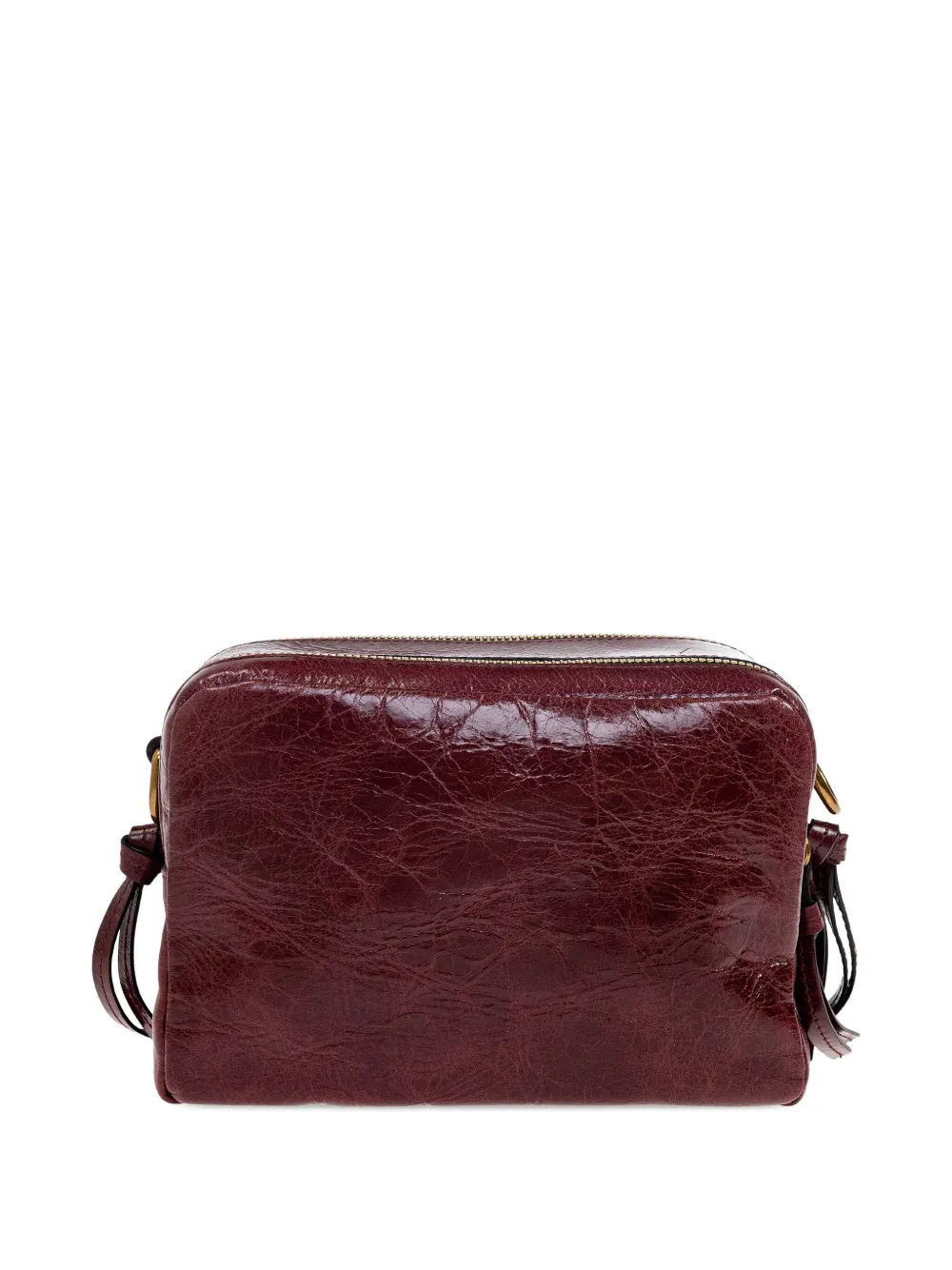 ISABEL MARANT Wardy Camera logo-detailed leather shoulder bag Rood