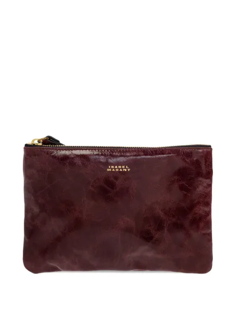 ISABEL MARANT leather clutch bag 