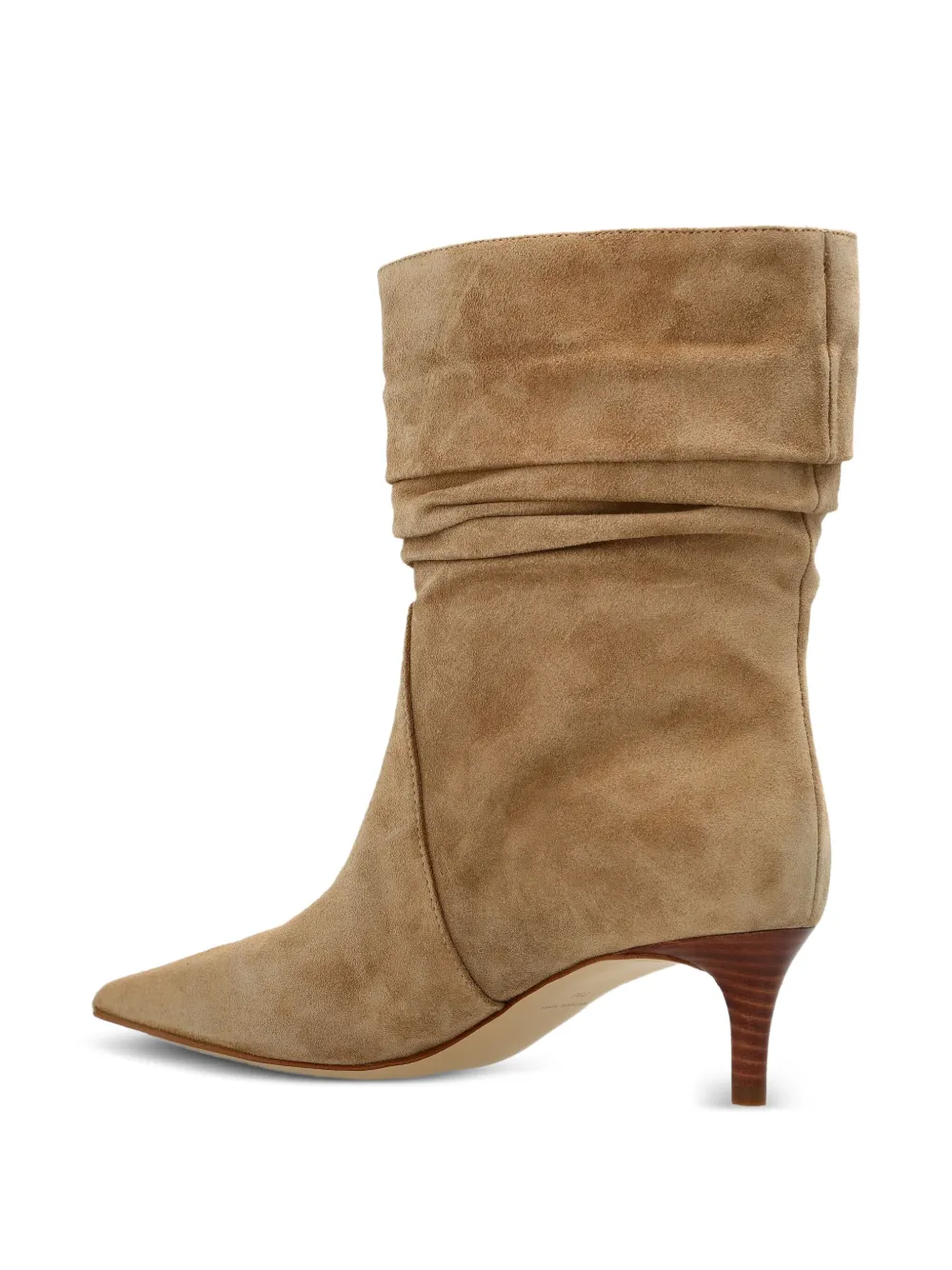 Michael Kors 50mm ruched pointed-toe boots Beige
