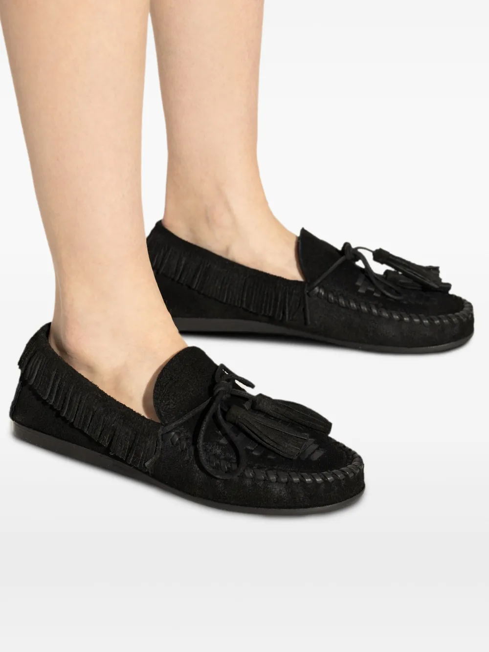 ISABEL MARANT Fitza loafers met kwastje Zwart