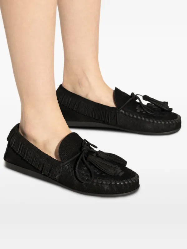 ISABEL MARANT Fitza Tassel Loafers | Black | FARFETCH display picture 1