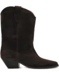 ISABEL MARANT 40mm Duerto pointed-toe suede cowboy boots - Brown