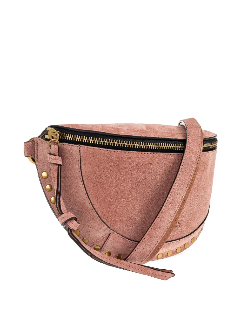 ISABEL MARANT Sikano studded belt bag Roze