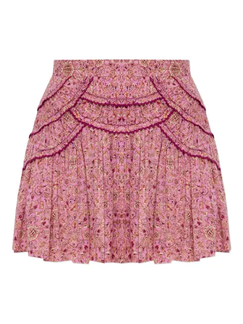 MARANT ÉTOILE Ceola ruffled printed mini skirt