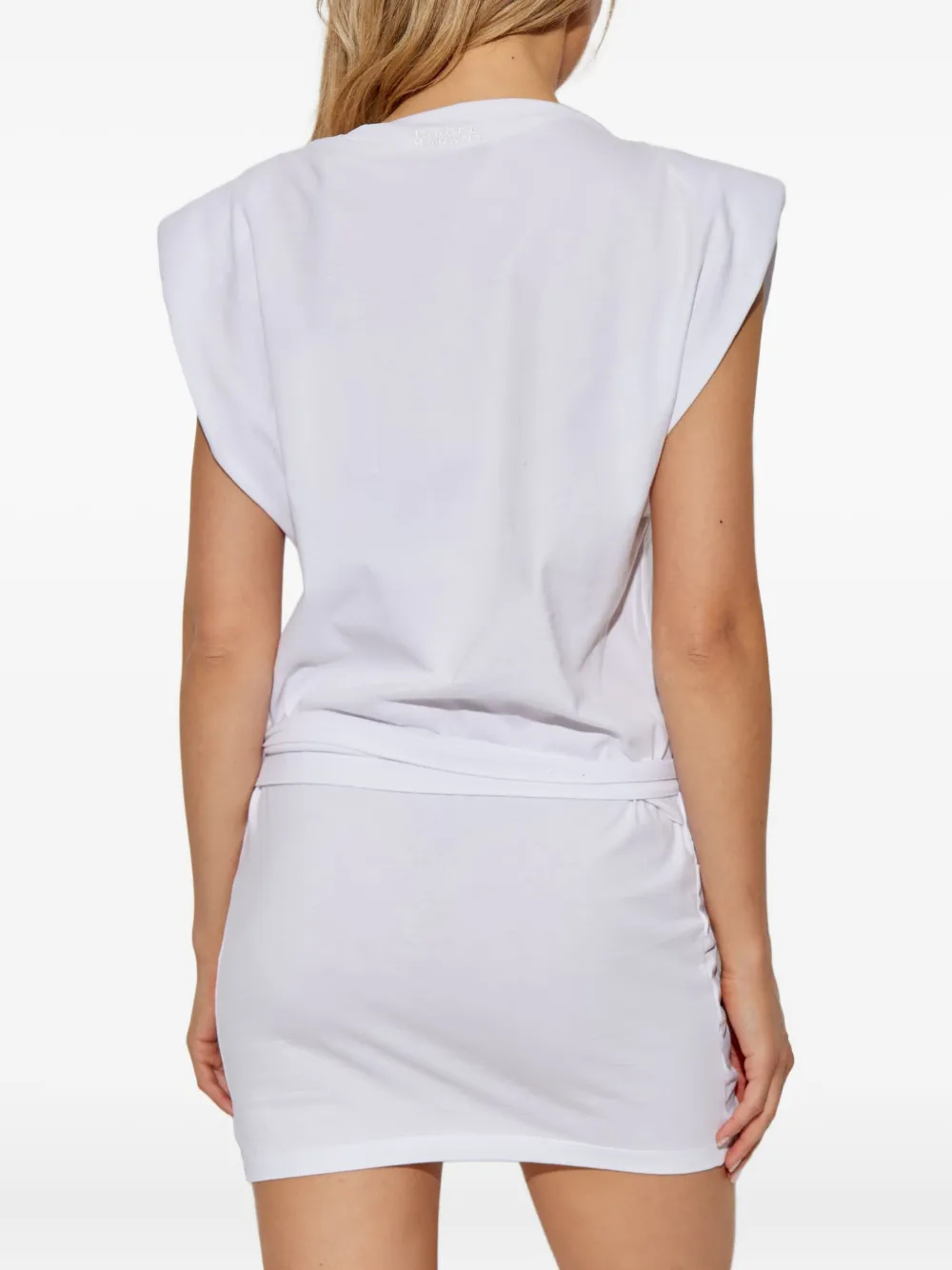 ISABEL MARANT Marielle mini-wikkeljurk Wit