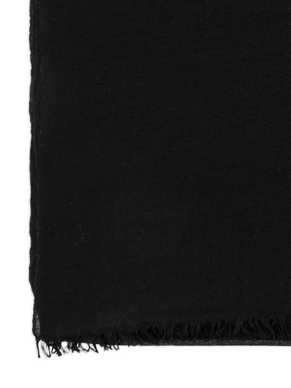 ISABEL MARANT frayed-edge cashmere scarf Zwart