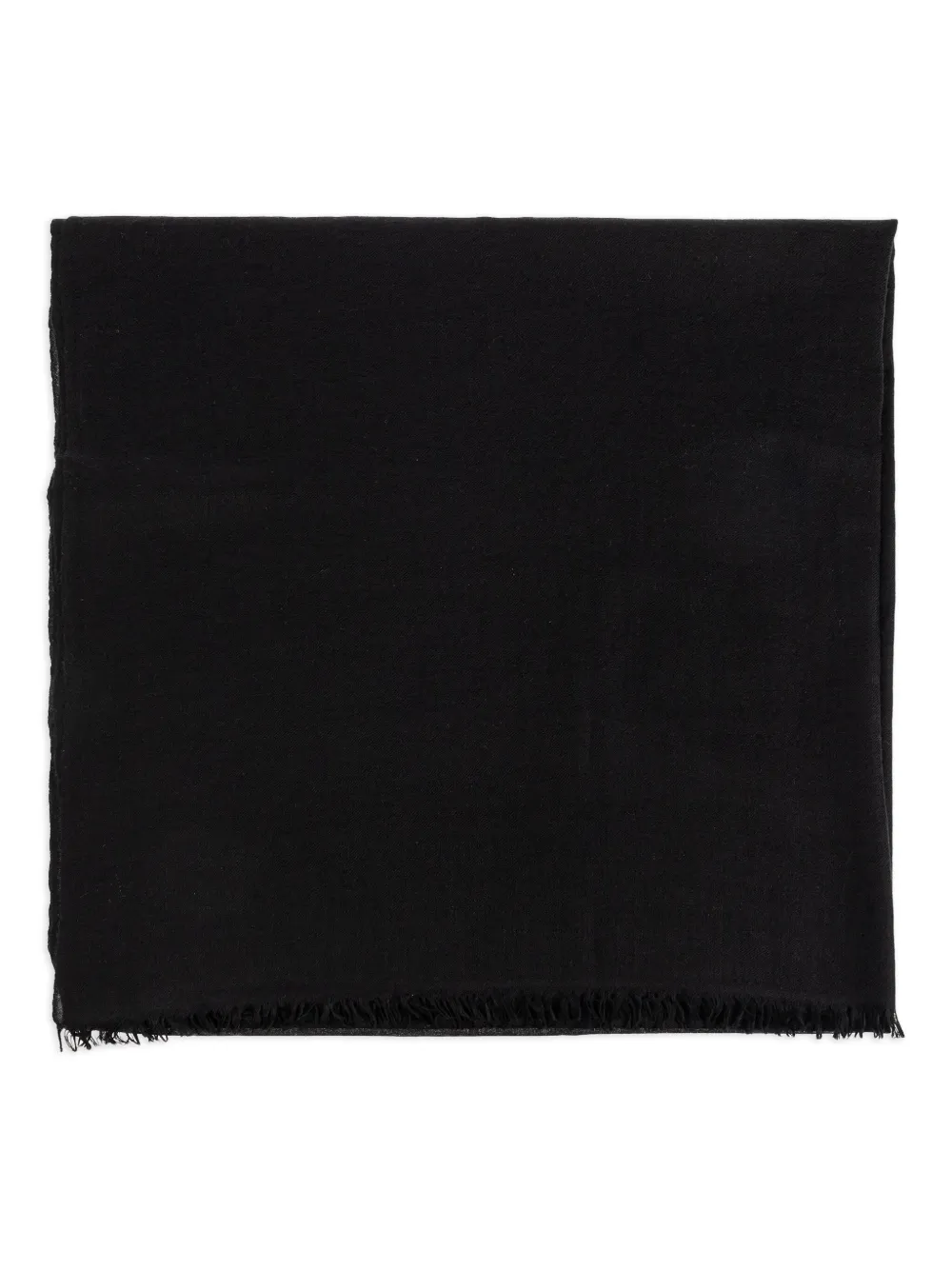 ISABEL MARANT frayed-edge cashmere scarf Zwart
