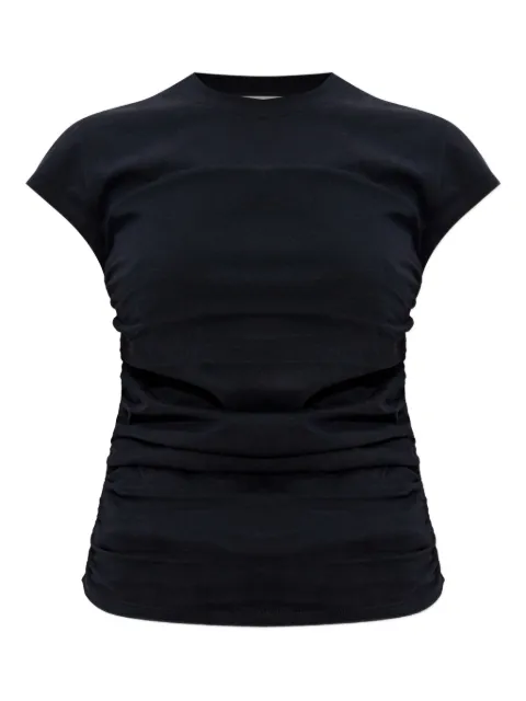 ISABEL MARANT gathered-detail cotton t-shirt