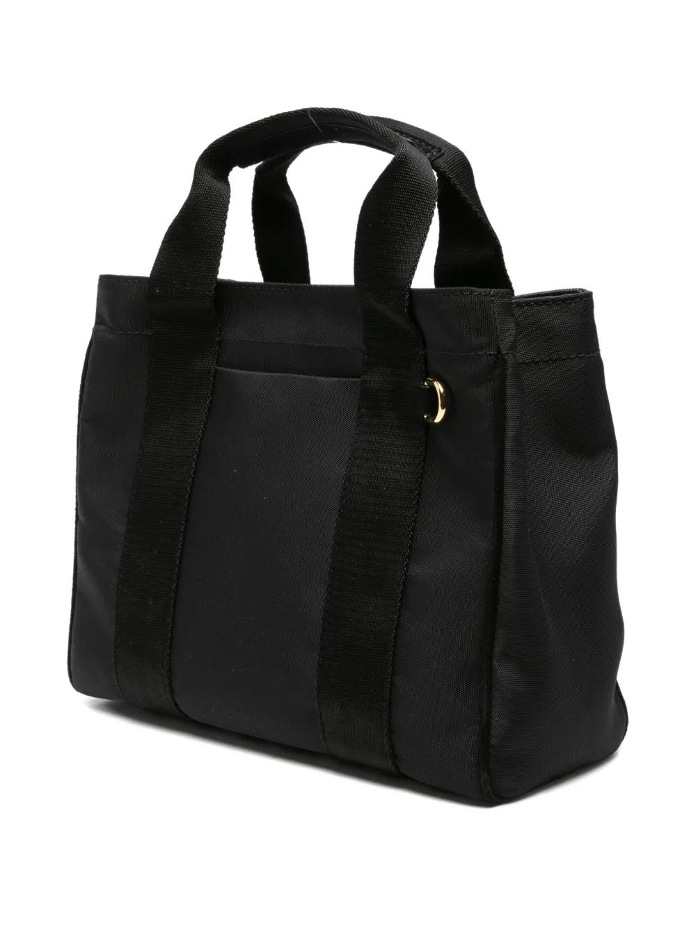 Moschino Logo-plaque Tote Bag In Black