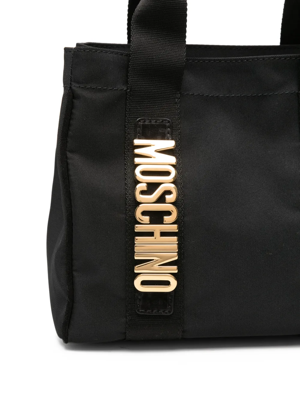 Moschino Heuptas met logoplakkaat Zwart