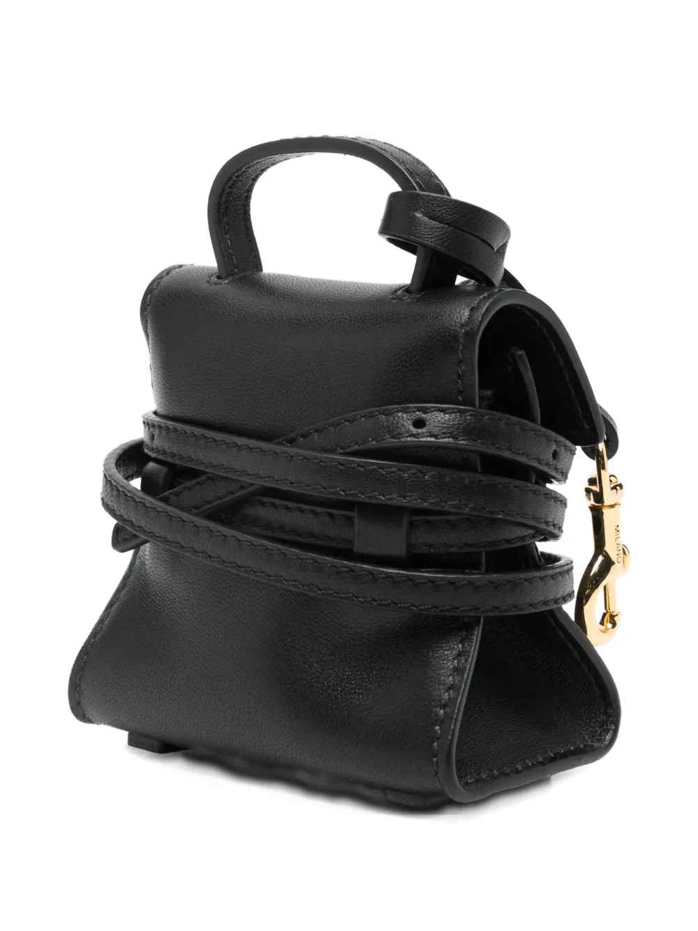 Moschino Leren shopper - Zwart