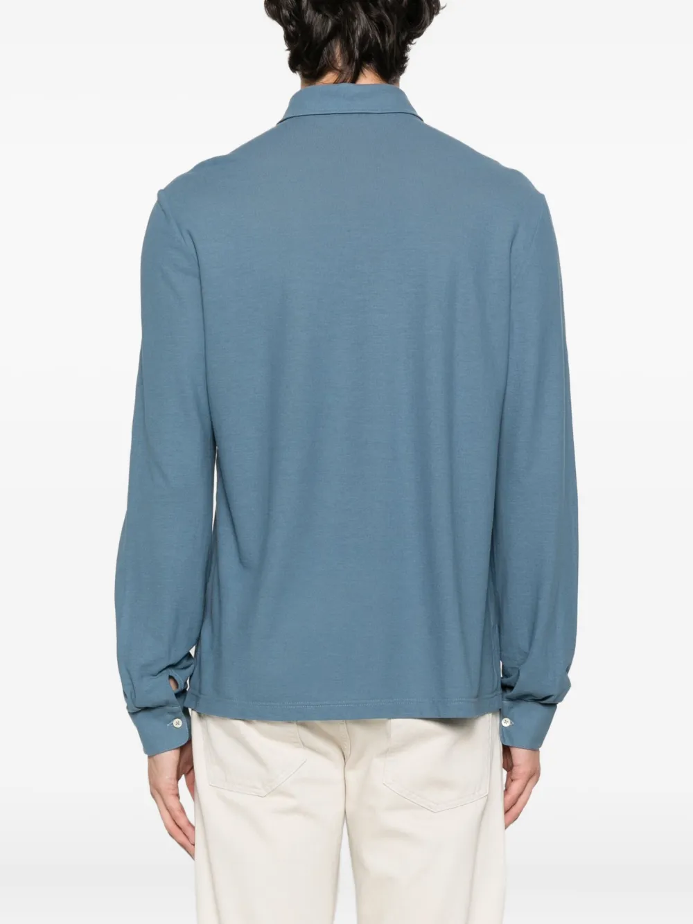 Gran Sasso Poloshirt met lange mouwen Blauw