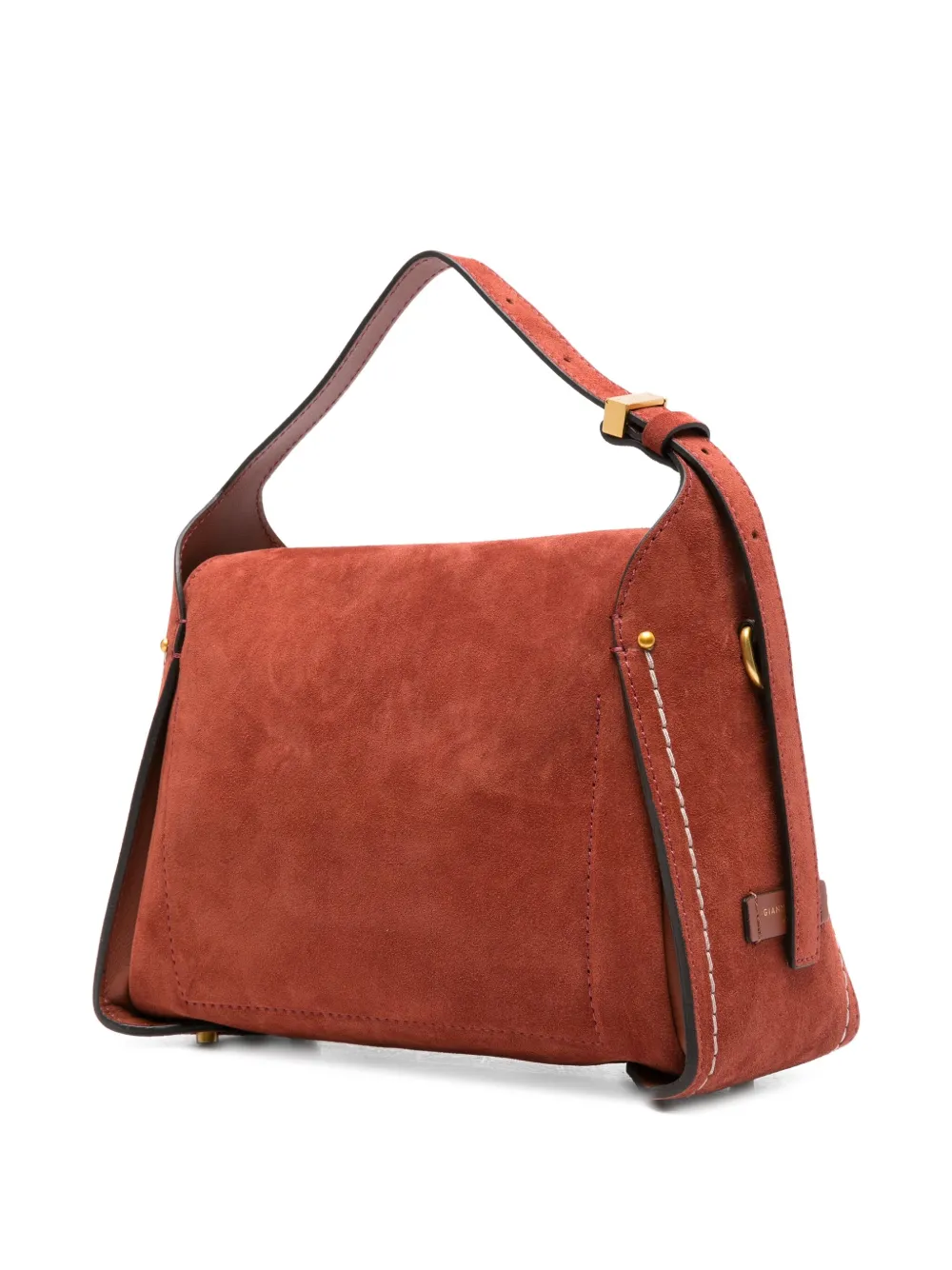 GIANNI CHIARINI Penelope suède schoudertas Rood