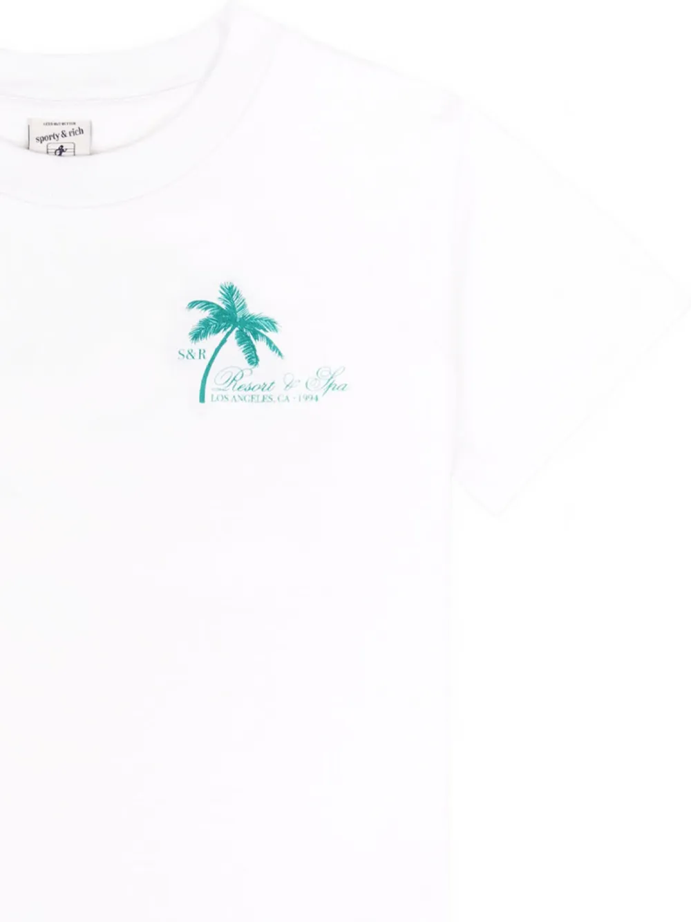 SPORTY & RICH KIDS T-shirt met palmboomprint Wit