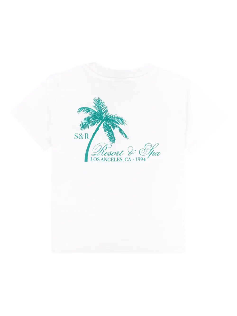SPORTY & RICH KIDS T-shirt met palmboomprint Wit