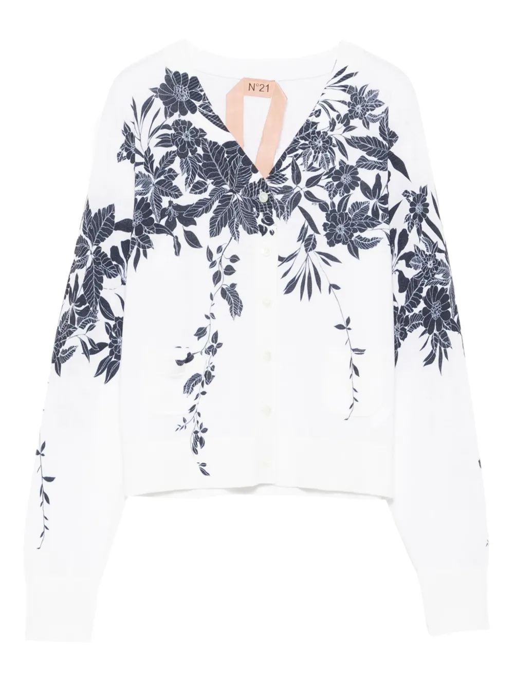 Nº21 floral-print button cardigan