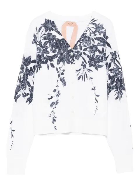 Nº21 floral-print button cardigan