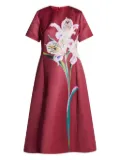 Leo Lin Caroline floral-print short-sleeve dress - Red