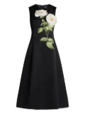 Leo Lin Cleo flower-embellished sleeveless dress - Black