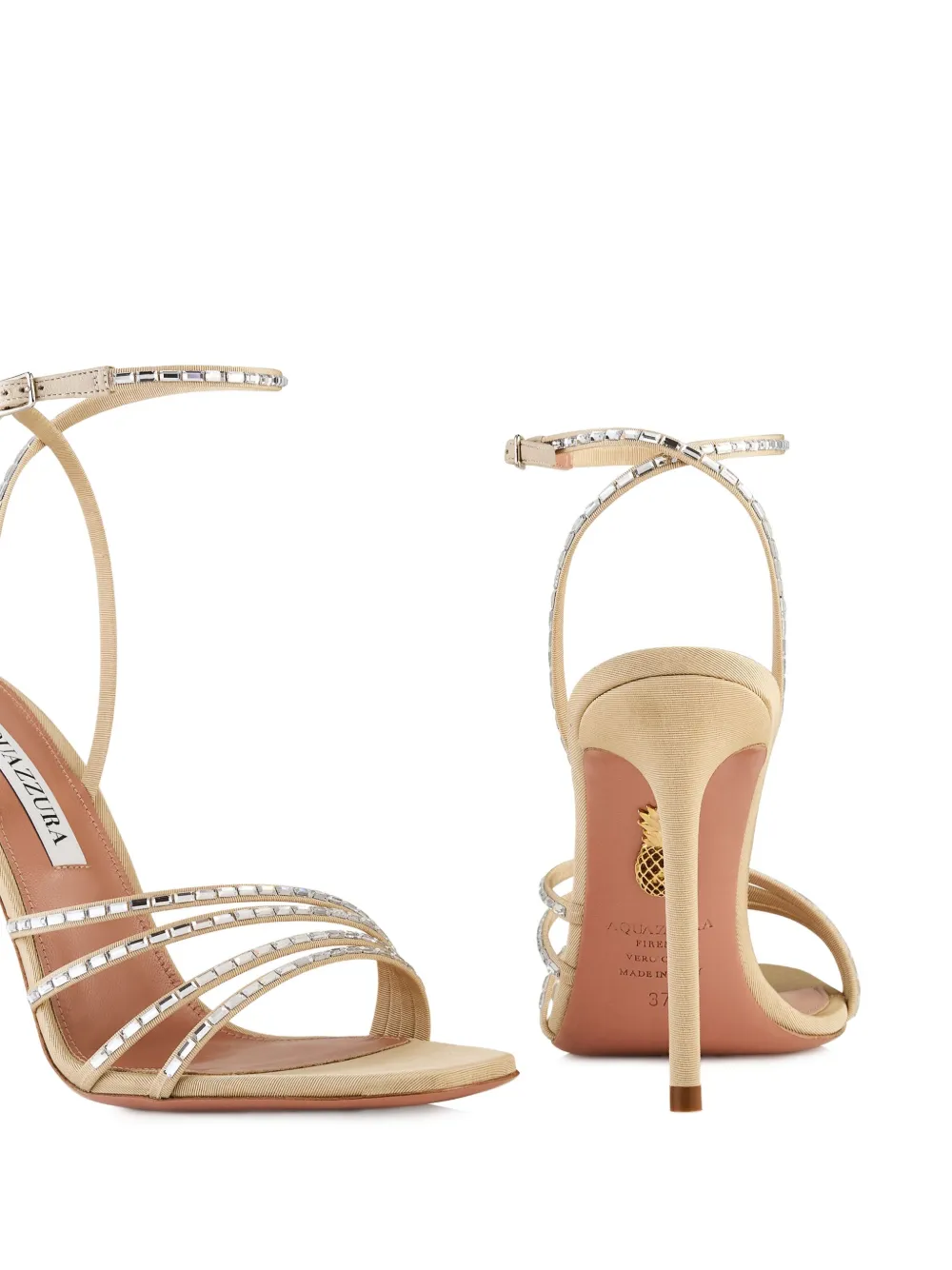 Aquazzura 105mm Mistica sandals Neutrals