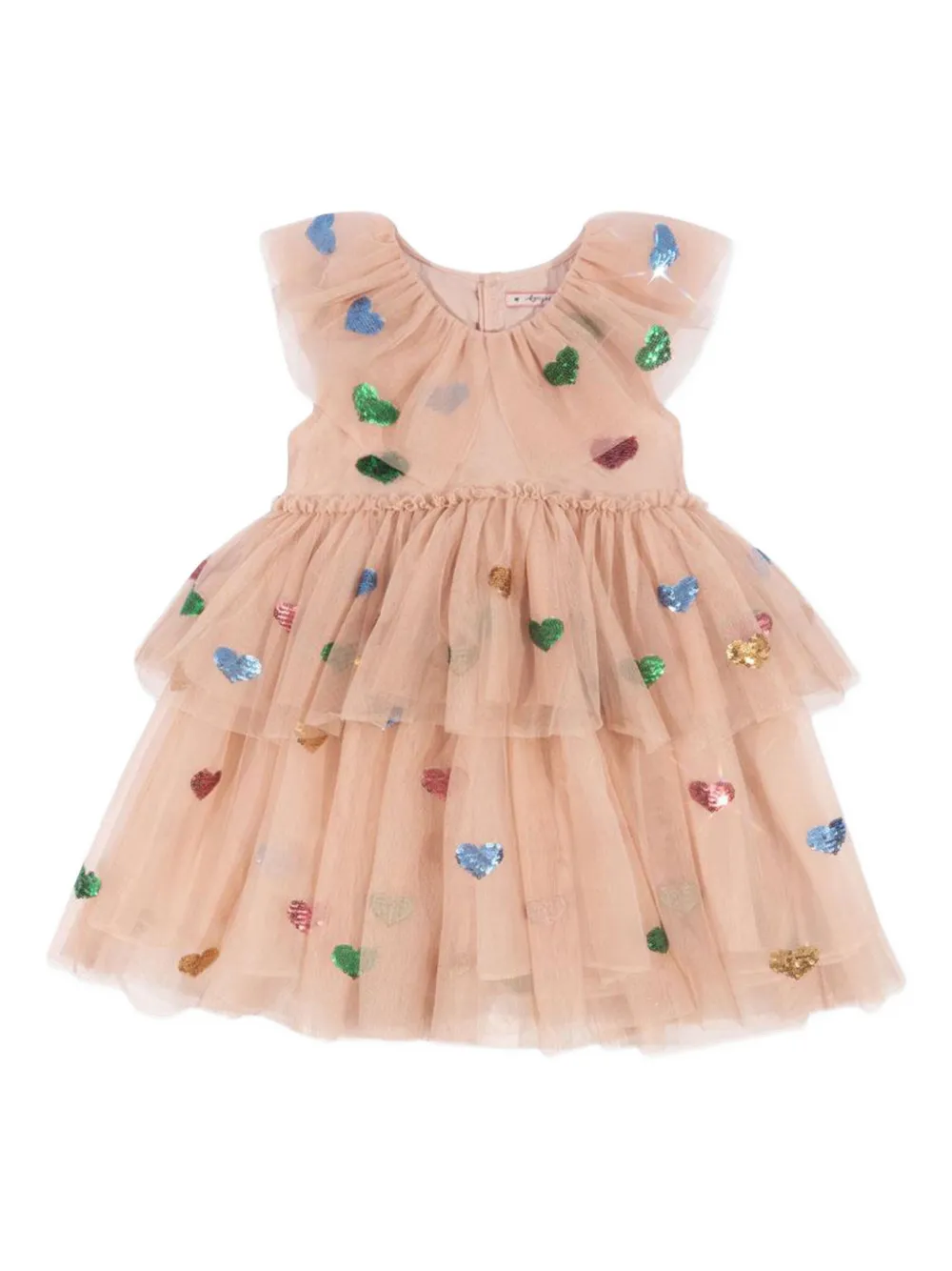 Konges Sløjd Yvonne layered tulle dress Roze