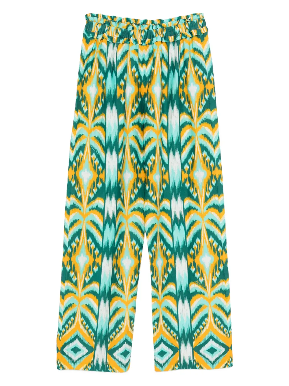 FARM Rio Tropical Tapestry イカットパターン パンツ - グリーン FARM Rio Tropical Tapestry イカットパターン パンツ - グリーン