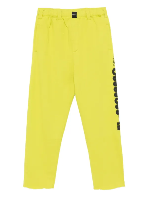 VETEMENTS パネルコットン トラックパンツ VETEMENTS グラフィック パンツ | グリーン | FARFETCH JP