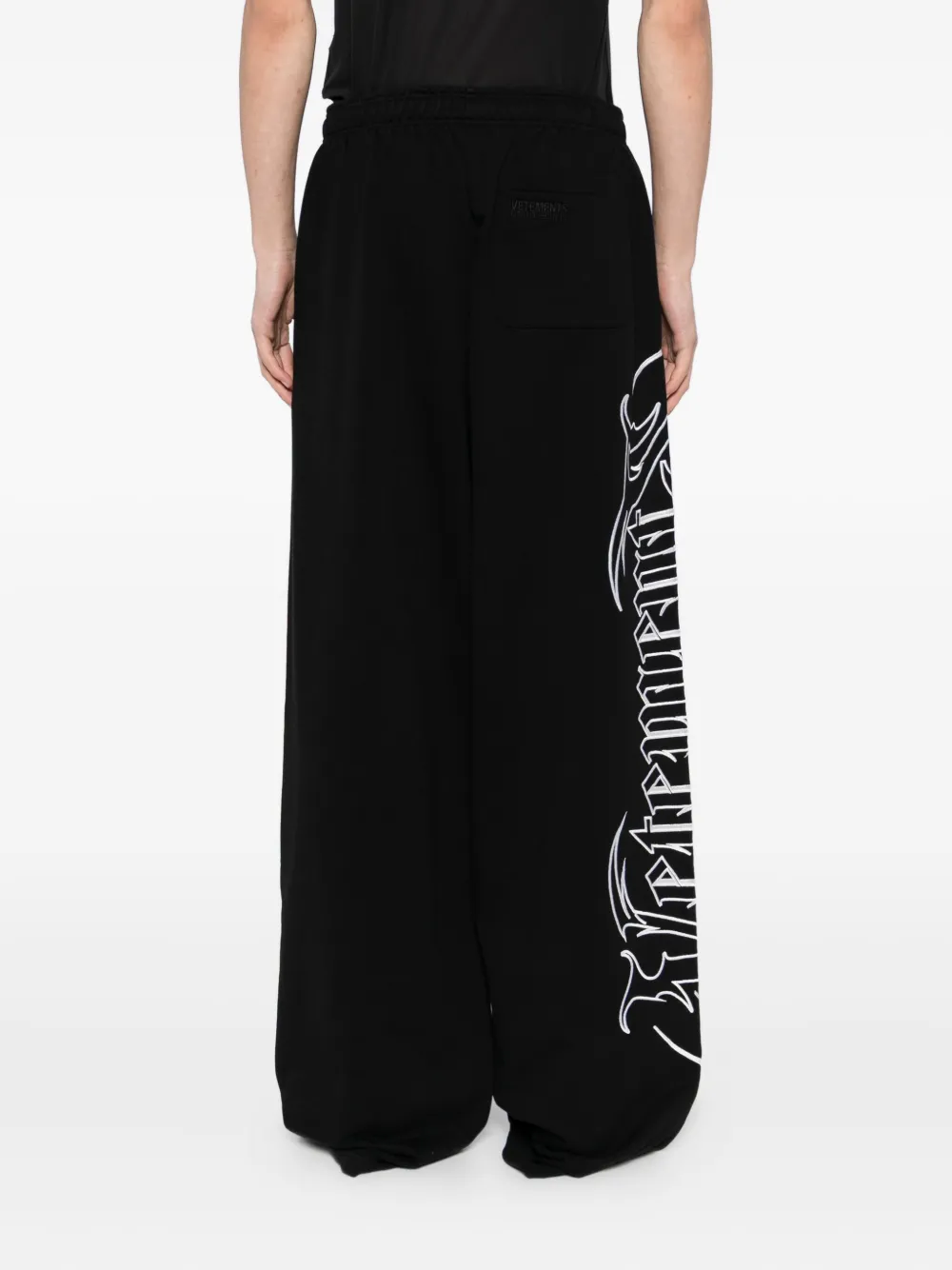 VETEMENTS broek met print Zwart