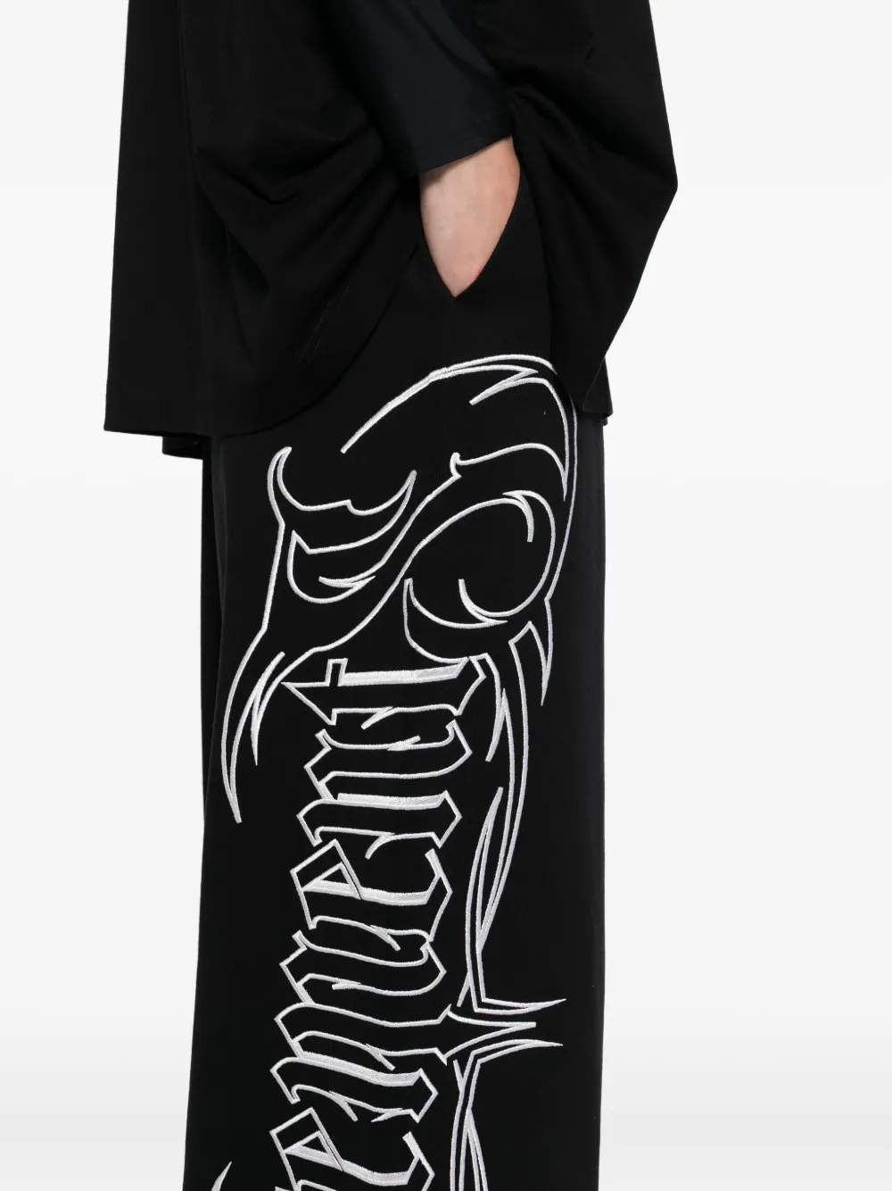 VETEMENTS broek met print Zwart