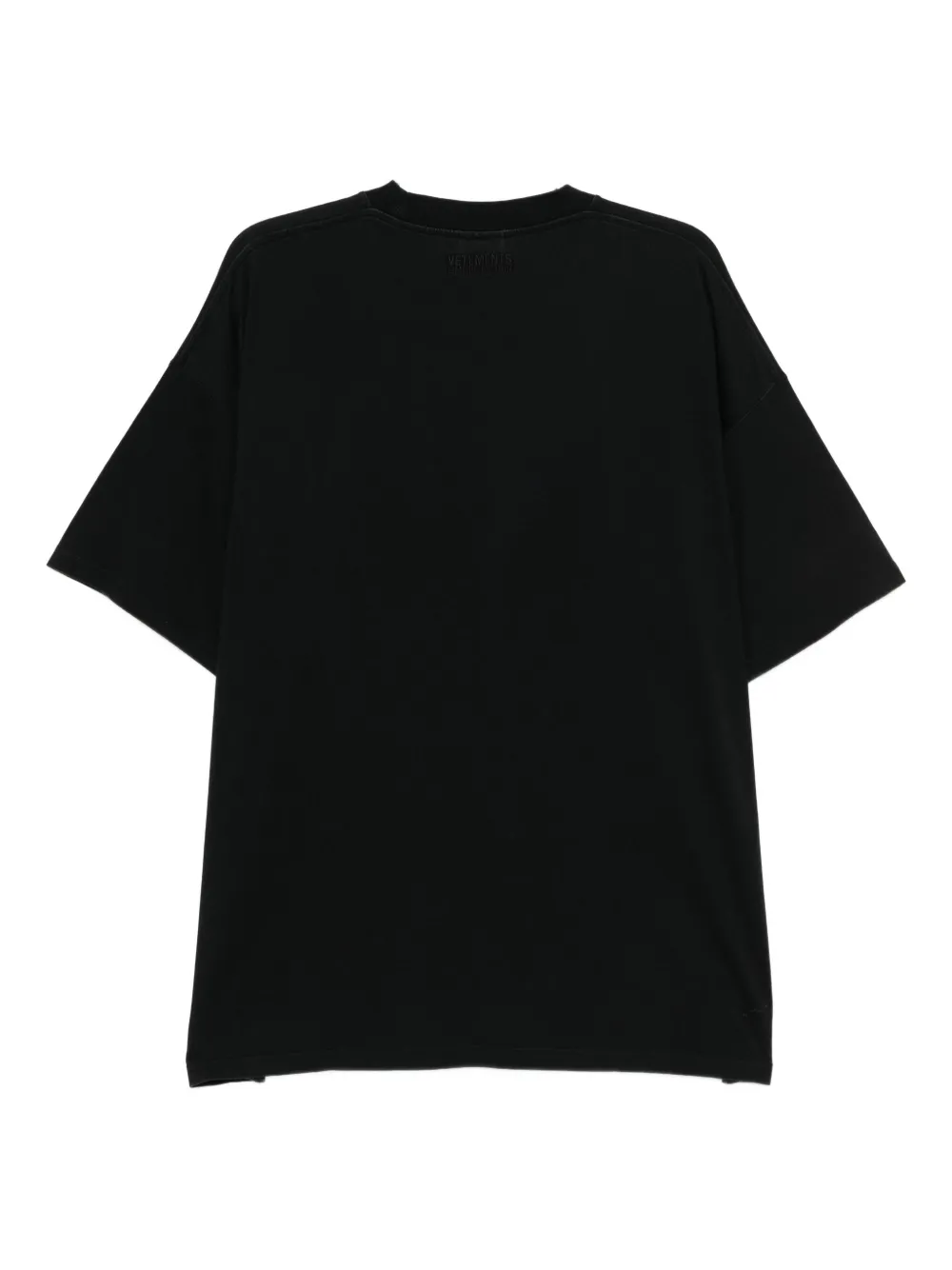 VETEMENTS printed cotton T-shirt Zwart