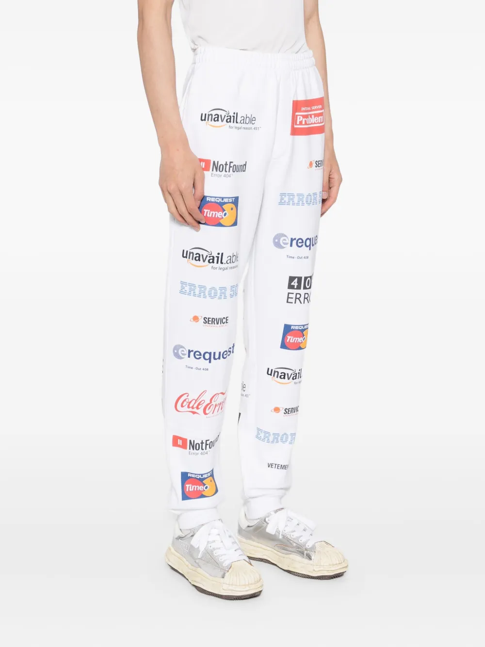 VETEMENTS Katoenen broek Wit