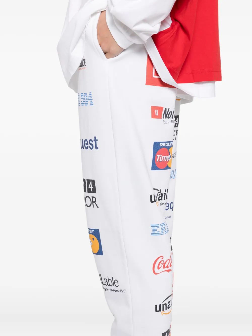 VETEMENTS Katoenen broek Wit