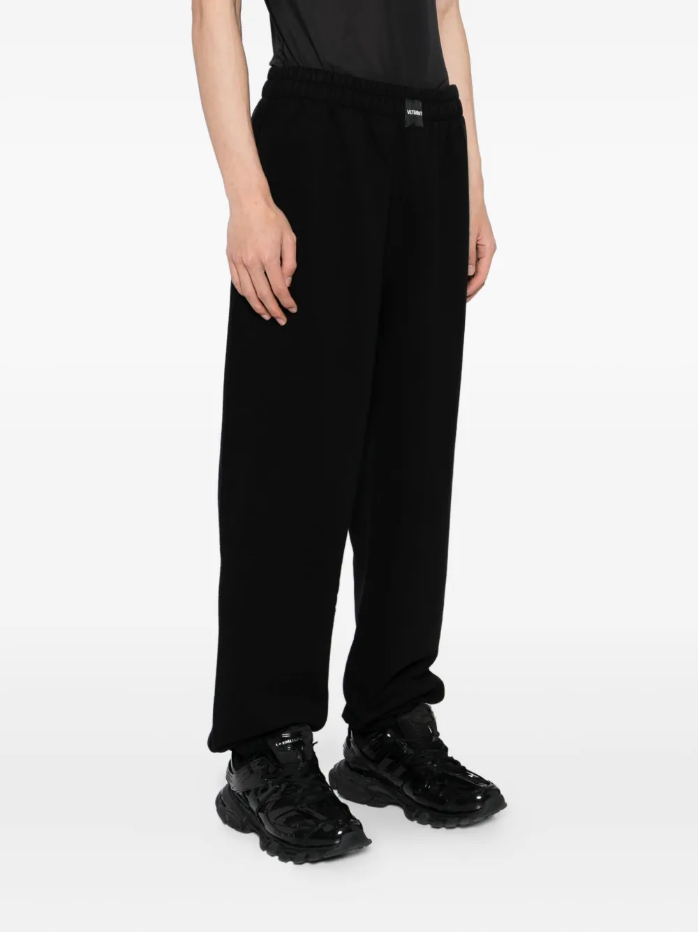VETEMENTS Broek met geborduurd logo Zwart