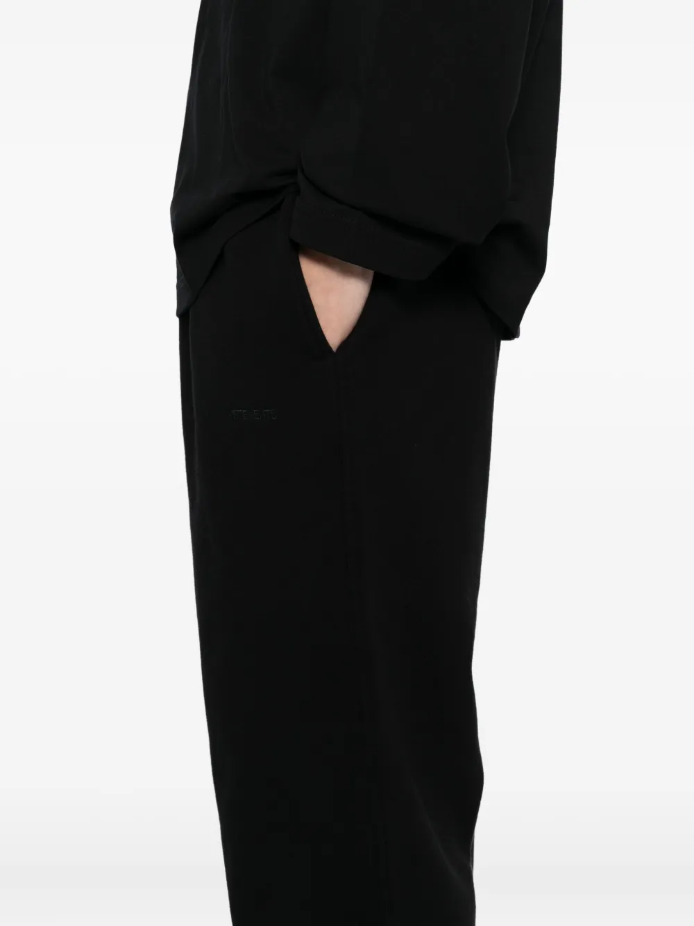 VETEMENTS Broek met geborduurd logo Zwart