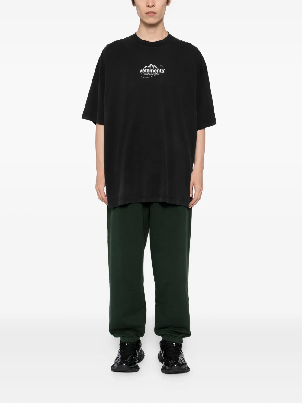 VETEMENTS Broek met geborduurd logo Groen