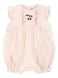 Konges Sløjd cherry-embroidered ruffled shorties - Pink