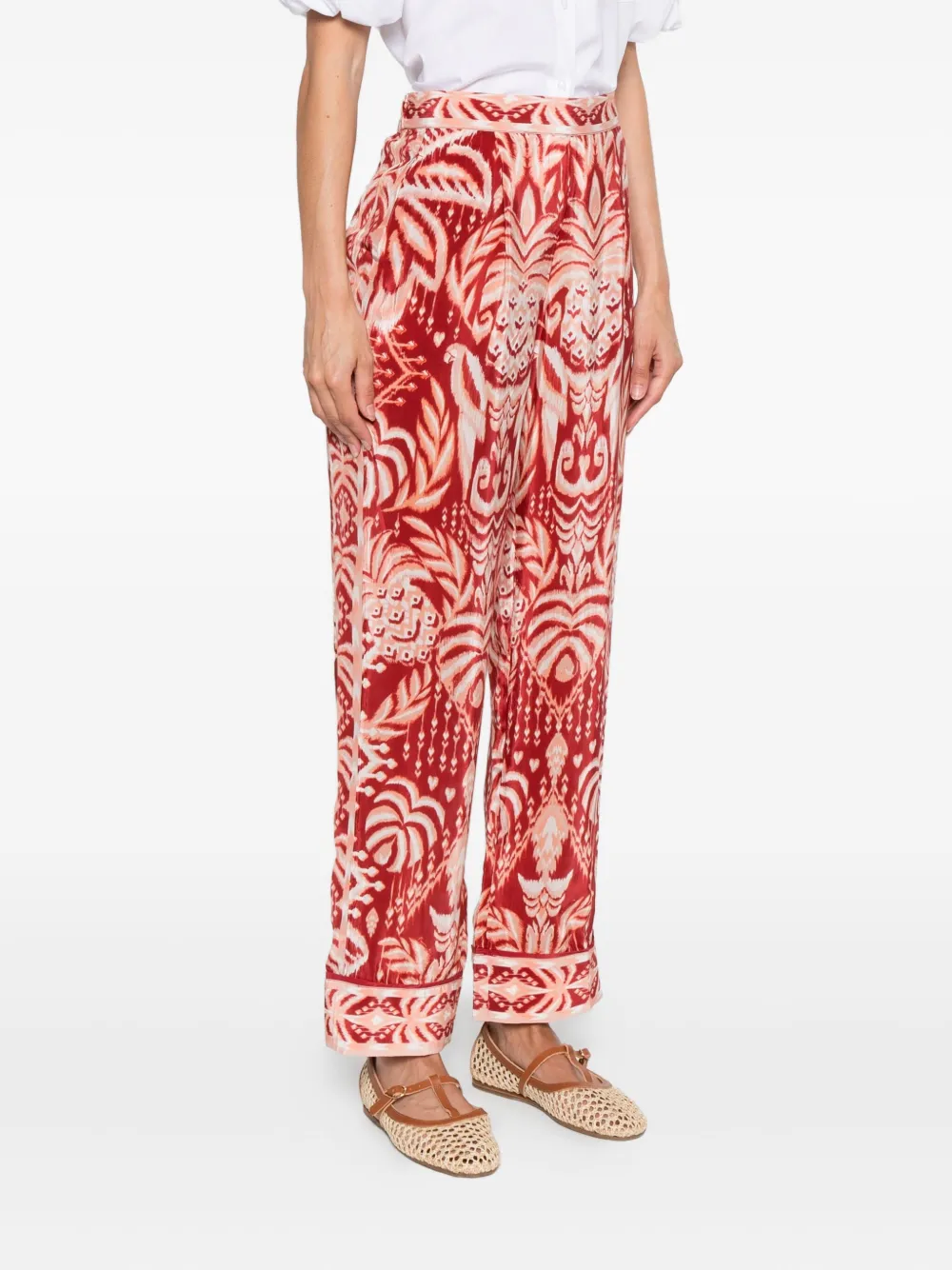 FARM Rio Tropical Tapestry plooibroek Rood