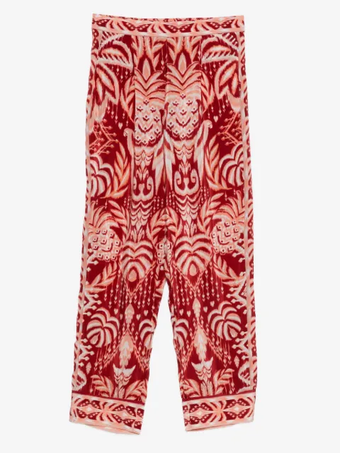 FARM Rio pantalones Tropical Tapestry con pinzas