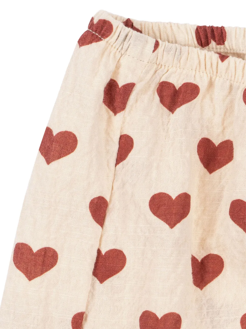 Konges Sløjd Shorts met hartprint Beige