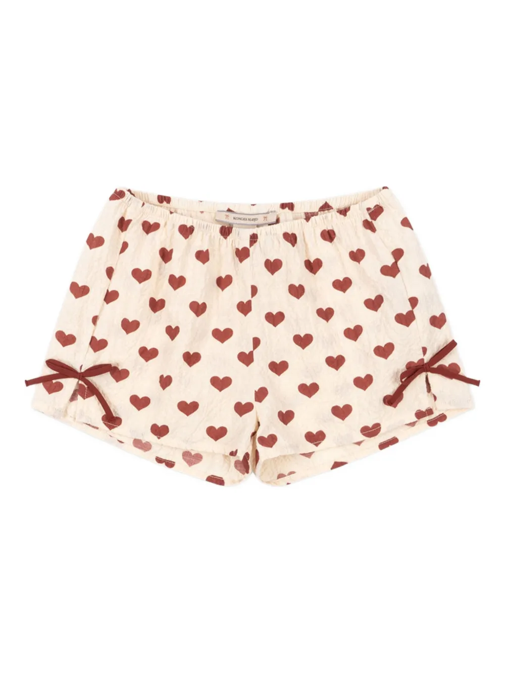 Konges Sløjd Shorts met hartprint Beige